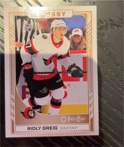 2023-24 Upper Deck Series 1 O-Pee-Chee Glossy #R-4 Ridly Greig — front