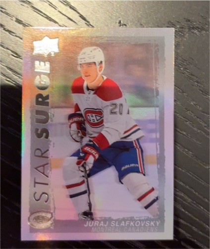2023-24 Upper Deck Series 1 Star Surge #SS-4 Juraj Slafkovsky — front