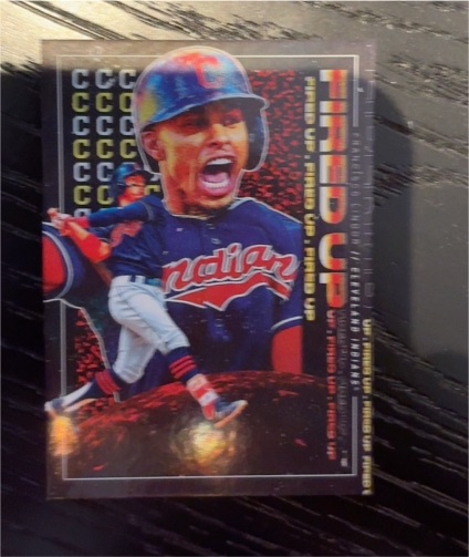 2020 Topps Fire Fired Up #FIU-2 Francisco Lindor — front