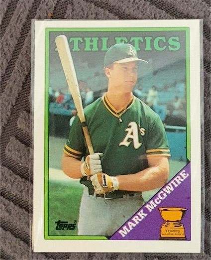 1988 Topps #580 Mark McGwire — front