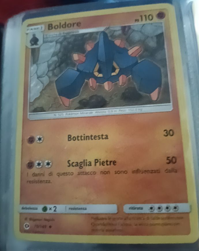 2017 Pokémon Sun & Moon #70 Boldore — front