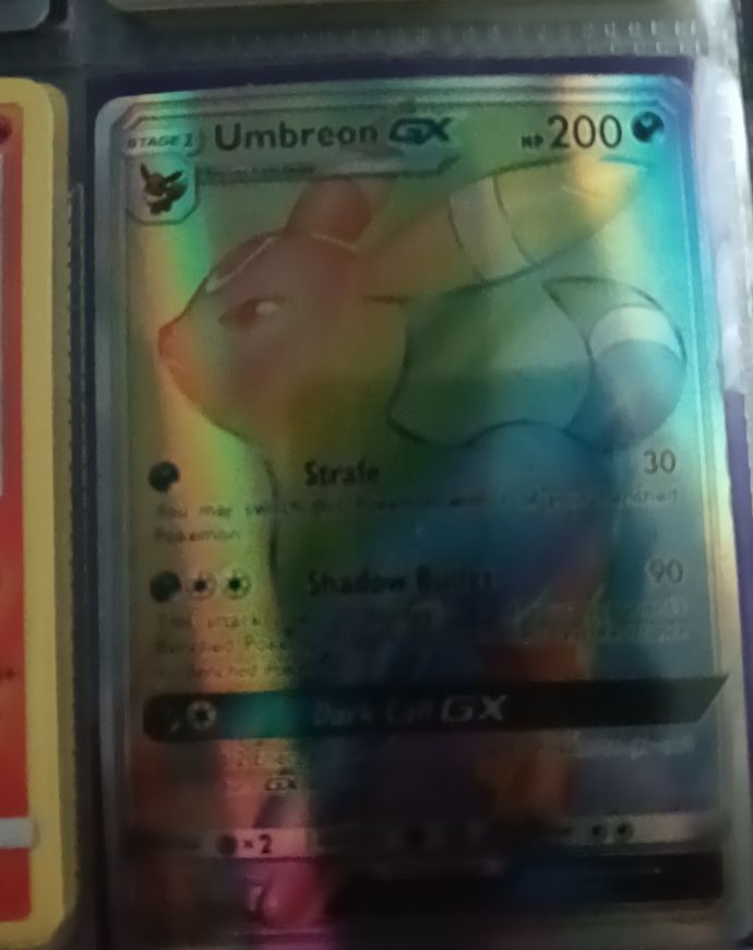2017 Pokémon Sun & Moon #154 Umbreon GX — front