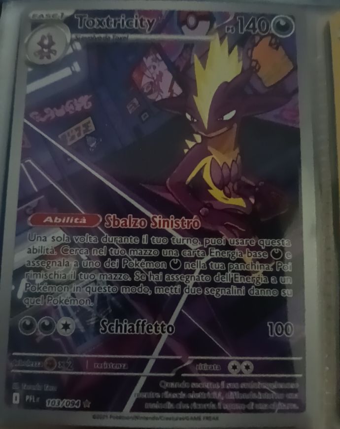2025 Pokémon Phantasmal Flames #103 Toxtricity — front