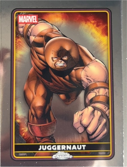 2025 Topps Chrome Deadpool #9 Juggernaut — front