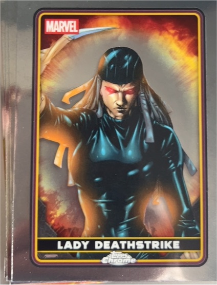 2025 Topps Chrome Deadpool #13 Lady Deathstrike — front