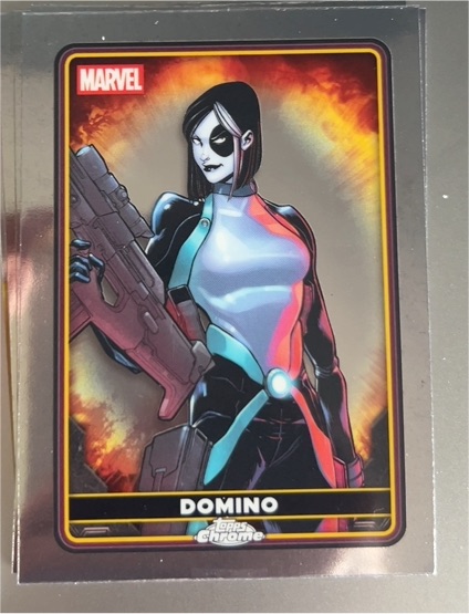 2025 Topps Chrome Deadpool #4 Domino — front