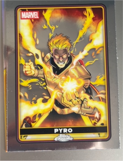 2025 Topps Chrome Deadpool #11 Pyro — front