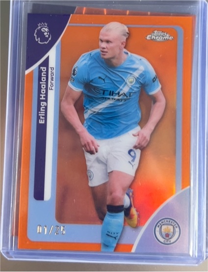 2026 Topps Chrome Premier League #125 Erling Haaland — front