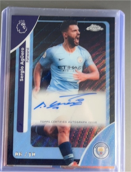 2026 Topps Chrome Premier League #CA-SA Sergio Agüero — front