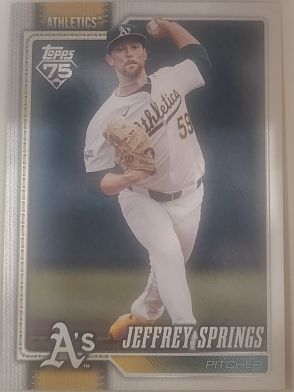 2026 Topps Series 1 #87 Jeffrey Springs — front