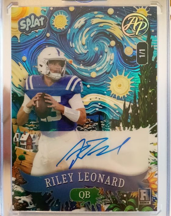 2025 Wild Card Splat #SBGRE06-RLA Riley Leonard Rookie 1/1 — front