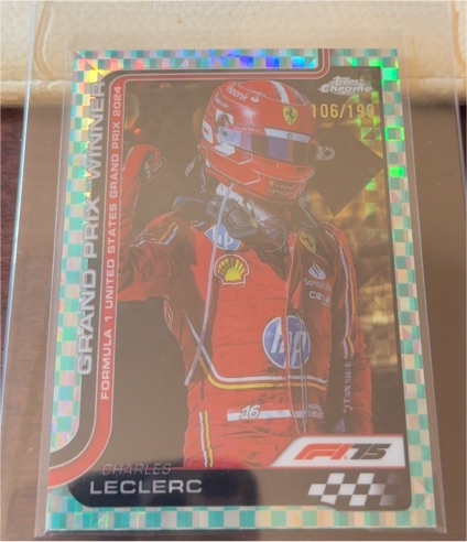 2025 Topps Chrome Formula 1 #111 Charles Leclerc Grand Prix Winner — front