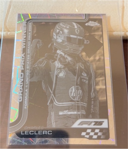 2025 Topps Chrome F175 Charles Leclerc Grand Prix Winner — front