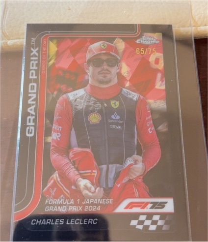 2024 Topps Chrome Formula 1 Grand Prix #65/75 Charles Leclerc — front