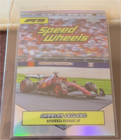 2025 Topps Chrome Formula 1 #75-SF Charles Leclerc Speed Wheels — front