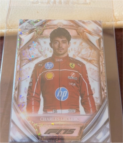2025 Topps Chrome F1 Diamond 75th #D75-3 Charles Leclerc — front