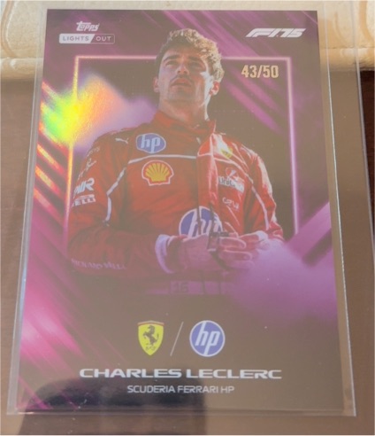 2025 Topps Lights Out #43/50 Charles Leclerc Scuderia Ferrari HP — front