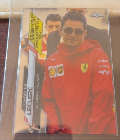2020 Topps Chrome Formula 1 #167 Charles Leclerc Grand Prix Driver of the Day Italy — front