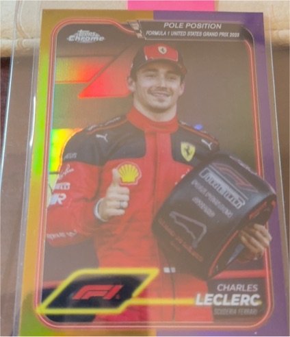 2024 Topps Chrome Formula 1 #155 Charles Leclerc Pole Position — front