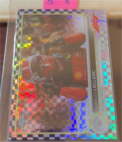 2022 Topps Chrome Formula 1 #18 Charles Leclerc Checker Flag — front