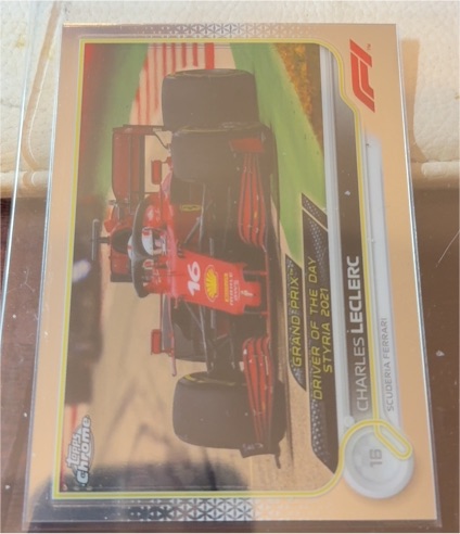 2022 Topps Chrome Formula 1 #180 Charles Leclerc Driver of the Day Styria — front