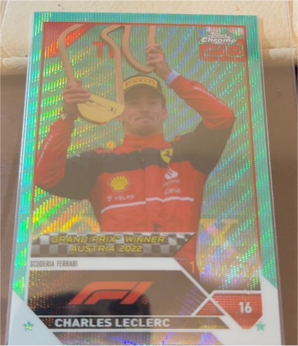 2022 Topps Chrome Formula 1 #1 Charles Leclerc Grand Prix Winner Austria — front