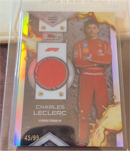 2024 Topps Finest Formula 1 F1 Charles Leclerc Relic Patch — front
