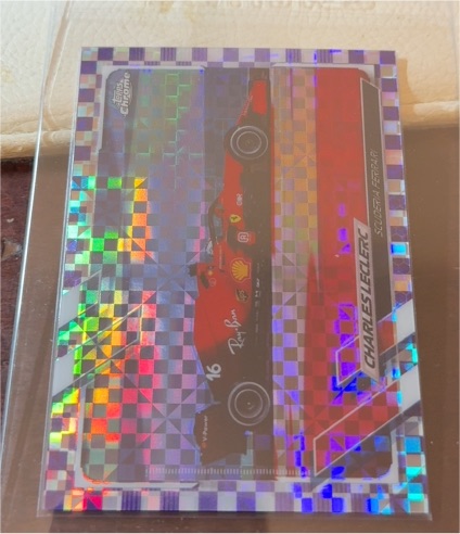 2021 Topps Chrome Formula 1 #106 Charles Leclerc Checker Flag Refractor — front