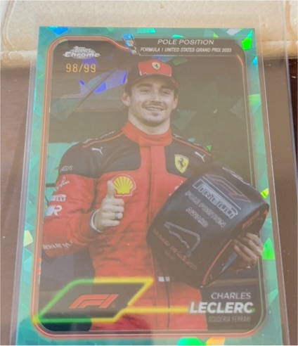 2024 Topps Chrome Formula 1 #155 Charles Leclerc Pole Position — front