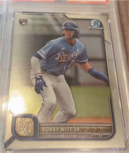 2022 Bowman Chrome #77 Bobby Witt Jr. — front