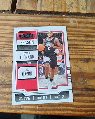 2023-24 Panini Contenders Season Ticket #80 Kawhi Leonard — front
