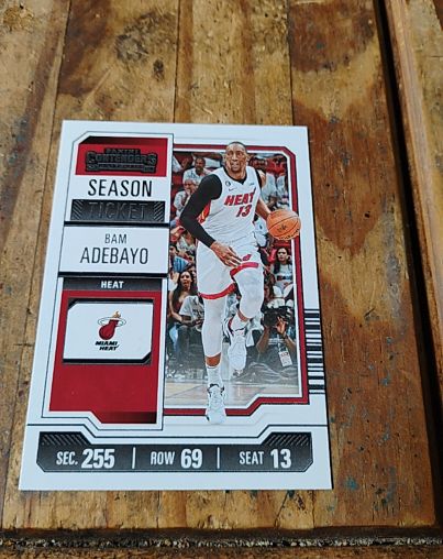 2023-24 Panini Contenders Season Ticket #78 Bam Adebayo — front