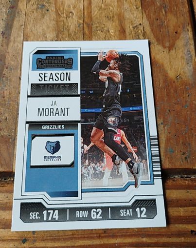 2023-24 Panini Contenders Season Ticket #74 Ja Morant — front