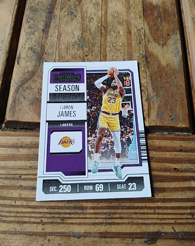 2023-24 Panini Contenders #46 LeBron James Season Ticket — front