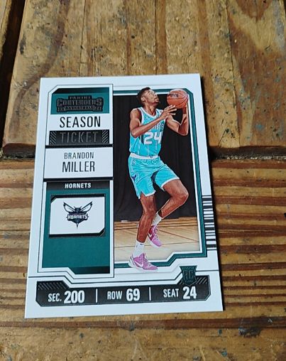 2023-24 Panini Contenders Season Ticket #24 Brandon Miller — front