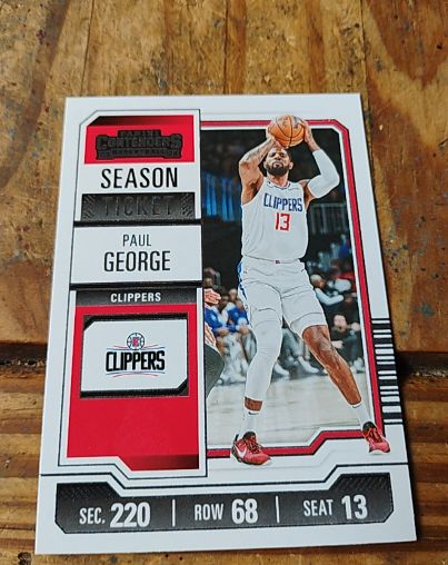 2023-24 Panini Contenders Season Ticket #22 Paul George — front