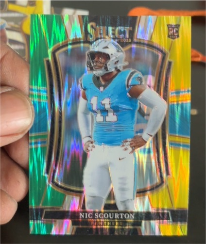 2025 Panini Select Premier Level Prizm Rookie #143 Nic Scourton — front