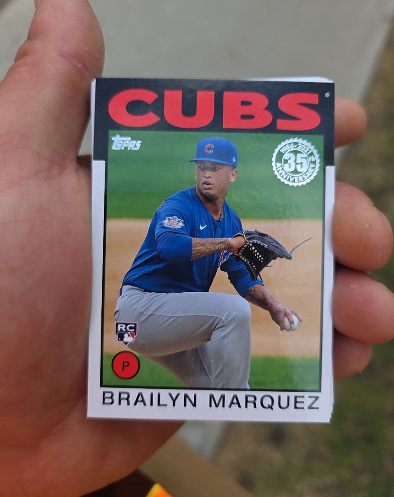 2021 Topps 1986 Topps Baseball 35th Anniversary #86B-45 Brailyn Marquez — front
