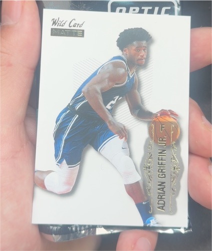 2022 Wild Card Matte #MB-1 Adrian Griffin Jr. — front