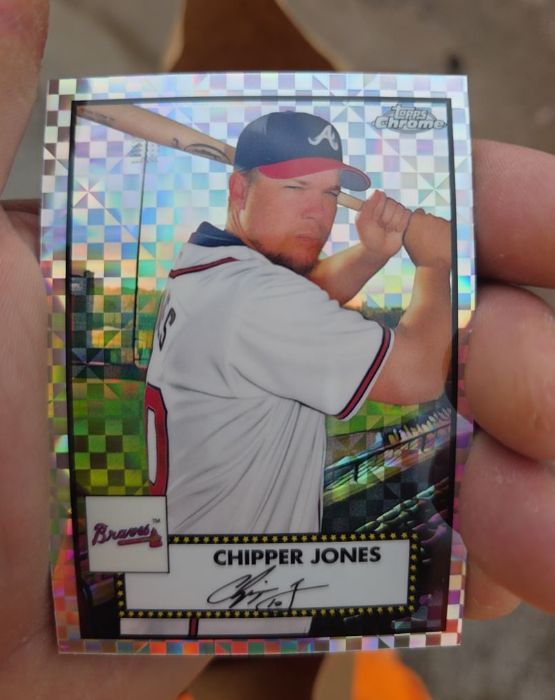 2021 Topps Chrome Platinum Anniversary #680 Chipper Jones — front