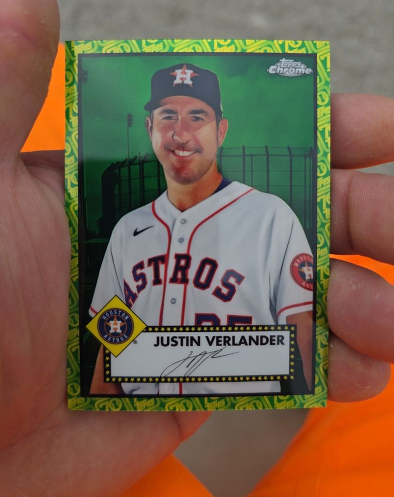2021 Topps Chrome Platinum Anniversary #171 Justin Verlander — front