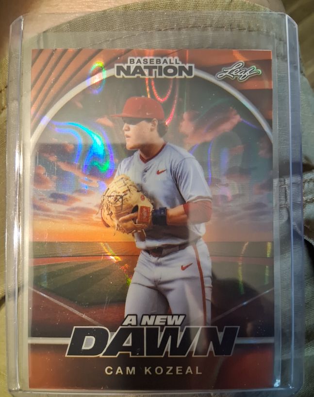 2025 Leaf Baseball Nation A New Dawn #NB-23 Cam Kozeal — front
