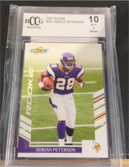 2007 Score #341 Adrian Peterson — front