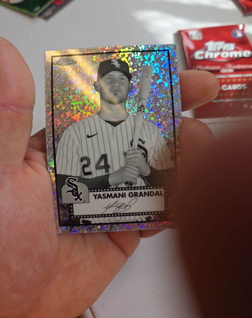 2021 Topps Chrome Platinum Anniversary #220 Yasmani Grandal — front