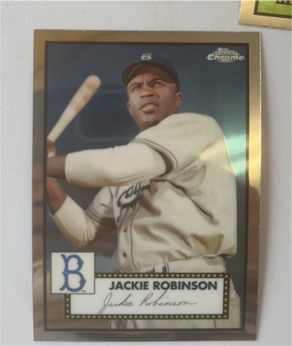 2021 Topps Chrome Platinum Anniversary #610 Jackie Robinson — front