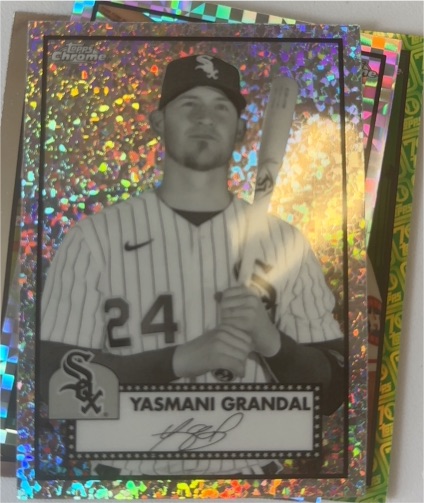 2021 Topps Chrome Platinum Anniversary #220 Yasmani Grandal — front