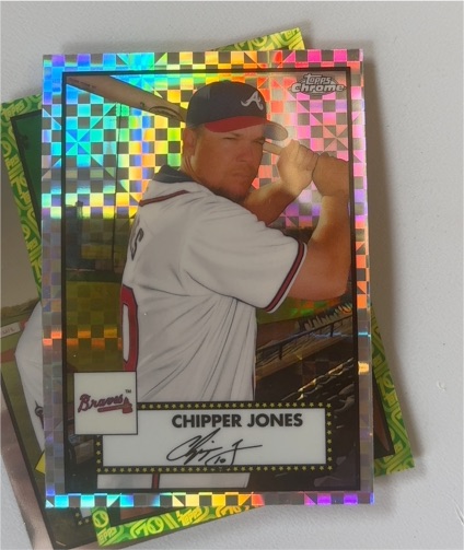 2021 Topps Chrome Platinum Anniversary #680 Chipper Jones — front