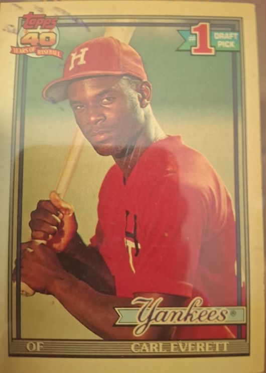 1991 Topps #113 Carl Everett — front