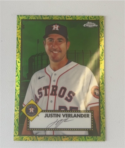 2021 Topps Chrome Platinum Anniversary #171 Justin Verlander — front