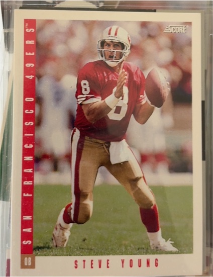 1993 Score #16 Steve Young — front